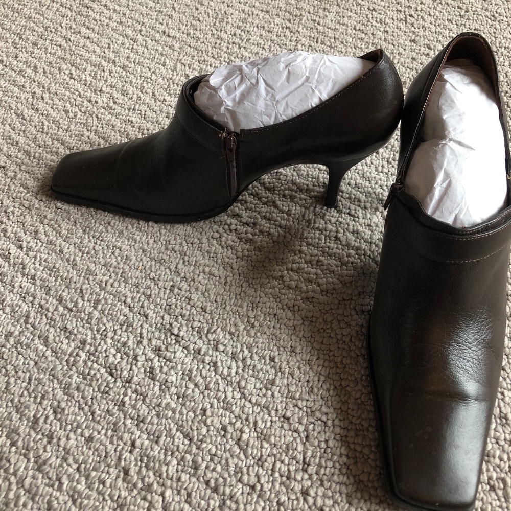 Brown Leather Heels